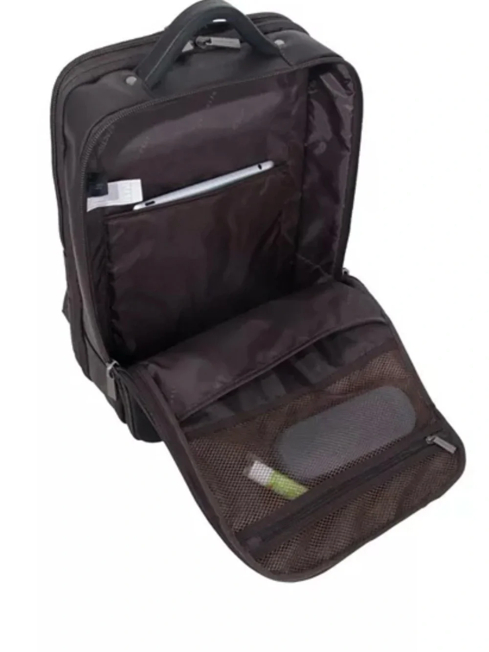 Kenneth Cole Reaction Full Grain Leather 16” Laptop Tablet Travel Backpack